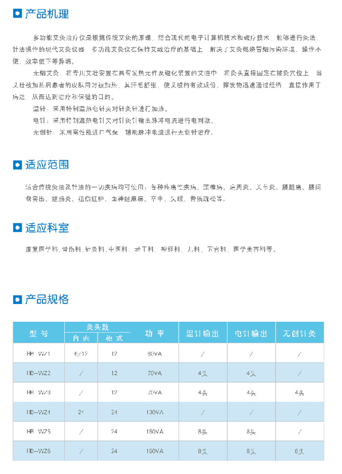 多功能艾灸治療儀